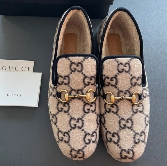 Gucci Other - Gucci wool slip on loafers